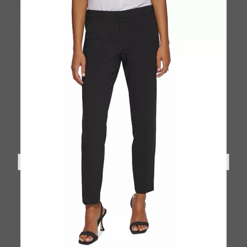 Calvin Klein Women's Highline Ankle Length Pant in Black Size 6P - Picture 4 of 12